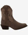 Image #2 - Durango Women's Crush Western Booties - Round Toe, Dark Brown, hi-res