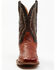 Dan Post Men's Exotic Full-Quill Ostrich Western Boots - Broad Square Toe, Cognac, hi-res