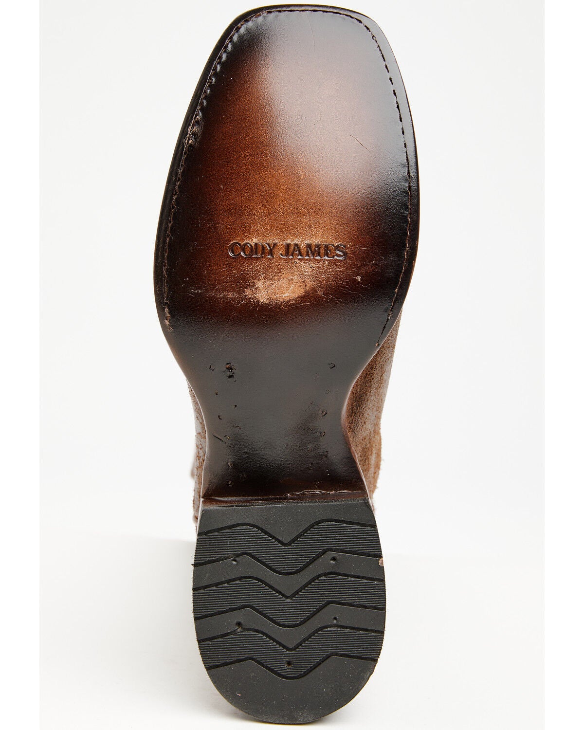 Image #7 - Cody James Men's Old Billy Western Boots - Broad Square Toe, Brown, hi-res
