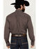 Image #4 - Wrangler Men's Classics Geo Print Long Sleeve Button-Down Western Shirt - Big, Burgundy, hi-res