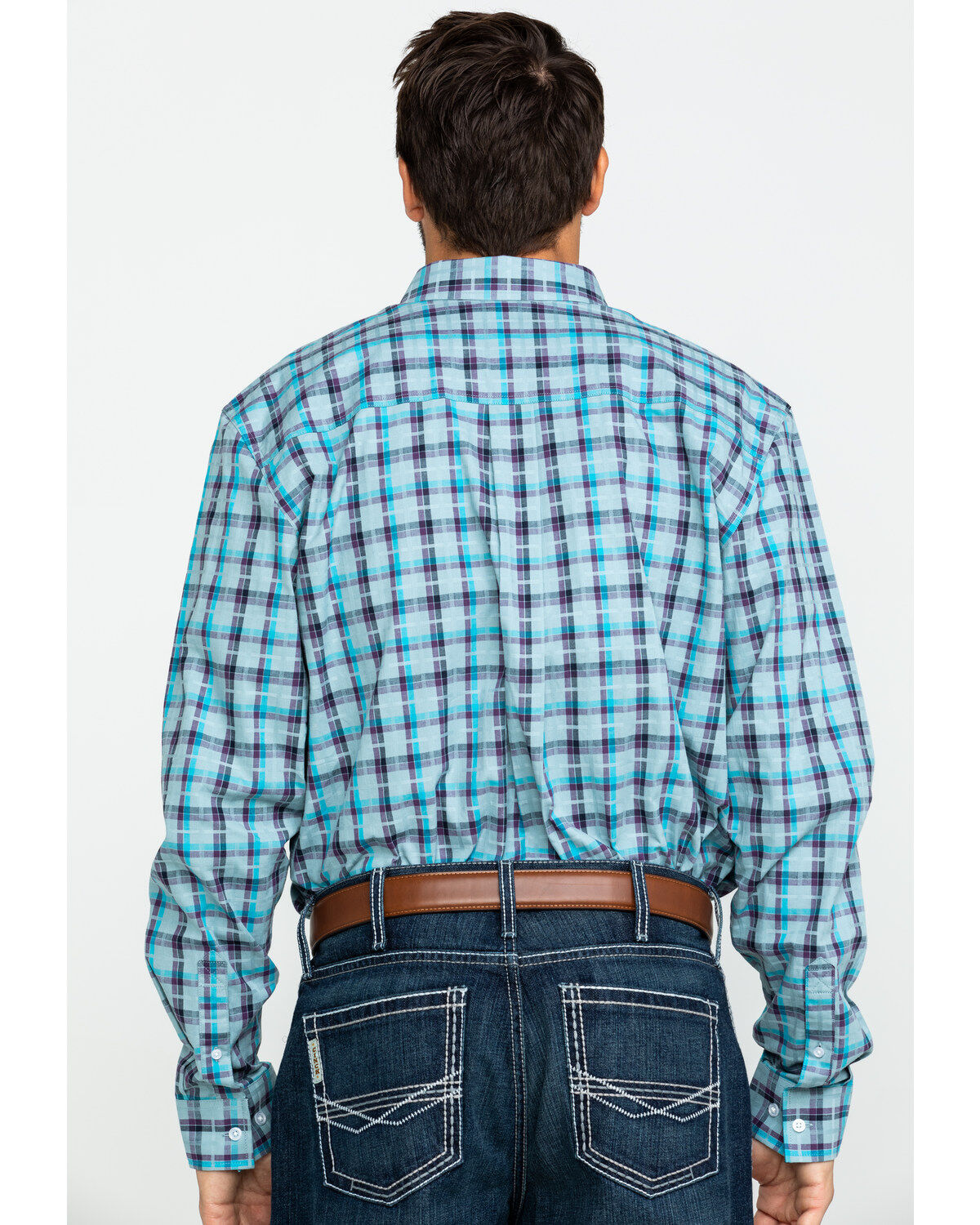Image #2 - Cody James Core Men's Newberry Plaid Long Sleeve Western Shirt, , hi-res