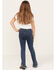 Image #3 - Hayden Girls' Medium Wash Ruffle Skinny Jeans, Blue, hi-res