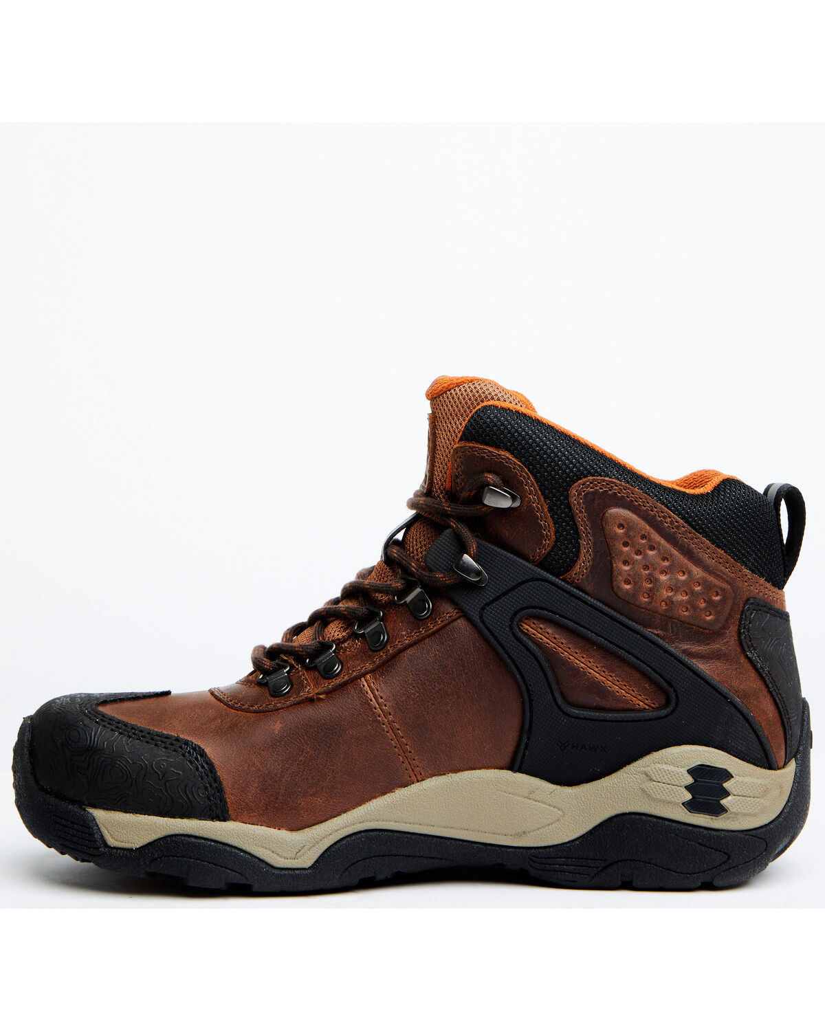 Image #3 - Hawx Men's Talon Umber Waterproof Lace-Up Work Boot - Soft Toe, Dark Brown, hi-res