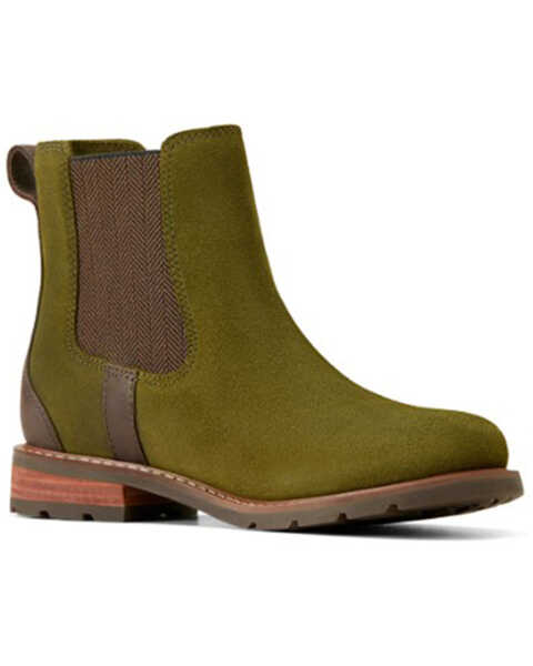 Ariat Women's Wexford Waterproof Western Boots - Medium Toe , Green, hi-res