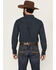Image #4 - Ariat Men's Team Powell Printed Long Sleeve Button-Down Western Shirt, Navy, hi-res