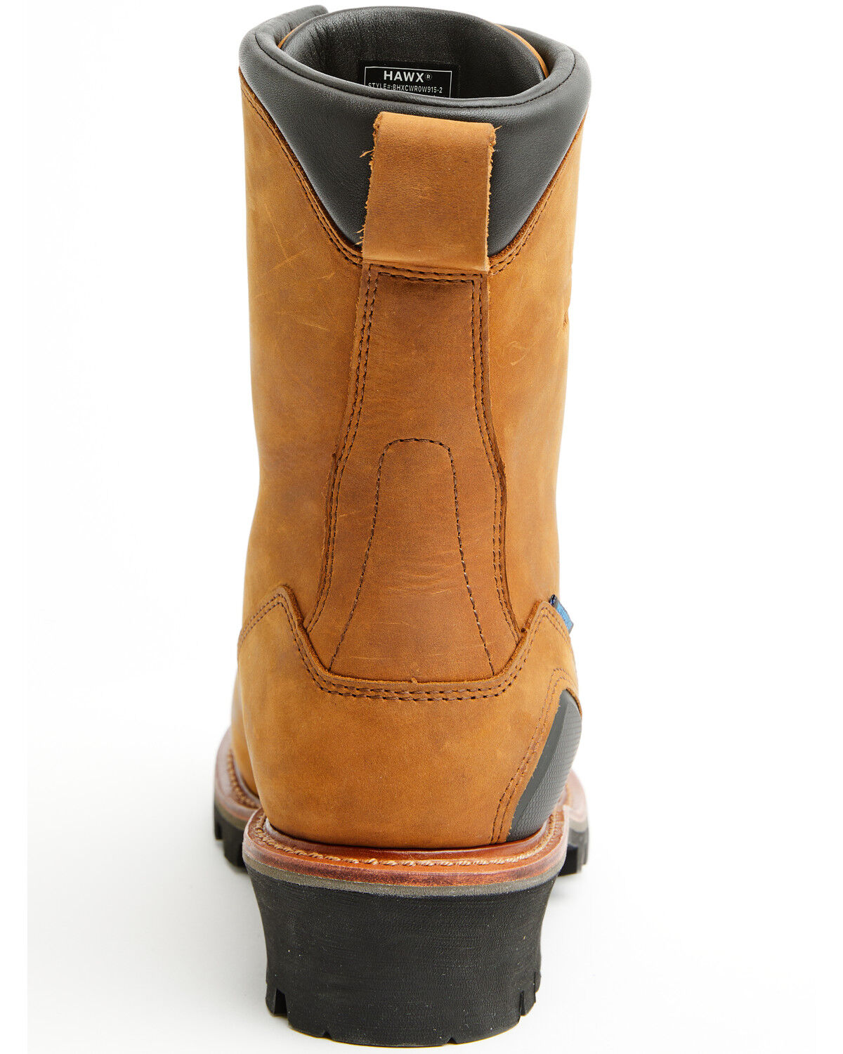 Image #5 - Hawx Men's 8" Logger Lace-Up Waterproof Work Boot - Composite Toe, Caramel, hi-res