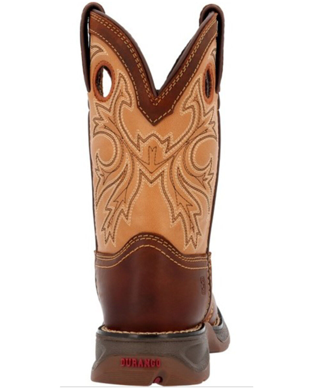 Image #5 - Durango Boys' Lil Rebel Western Boots - Broad Square Toe, Brown, hi-res