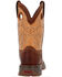 Image #5 - Durango Boys' Lil Rebel Western Boots - Broad Square Toe, Brown, hi-res