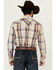 Image #4 - Cody James Men's Pay Day Plaid Print Long Sleeve Snap Western Shirt, Tan, hi-res
