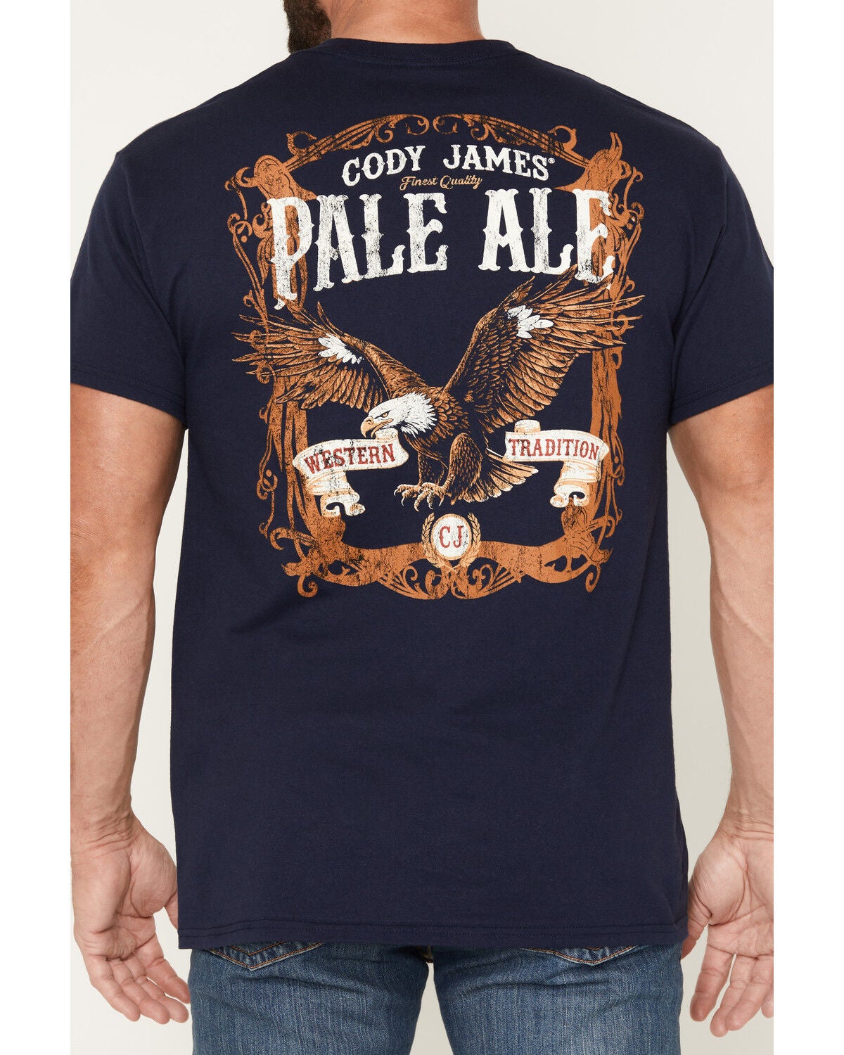 Image #4 - Cody James Men's Texas Born Short Sleeve Graphic T-Shirt, Navy, hi-res
