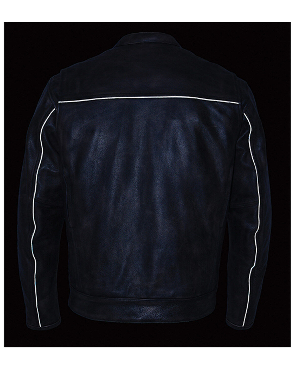 Image #4 - Milwaukee Leather Men's Distressed Concealed Carry Leather Motorcycle Jacket - 5X, Black, hi-res