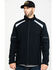 Hawx Men's Reflective Polar Fleece Moto Work Jacket - Tall , Black, hi-res