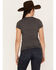 RANK 45 Women's Rise and Ride Short Sleeve Graphic Tee, Charcoal, hi-res