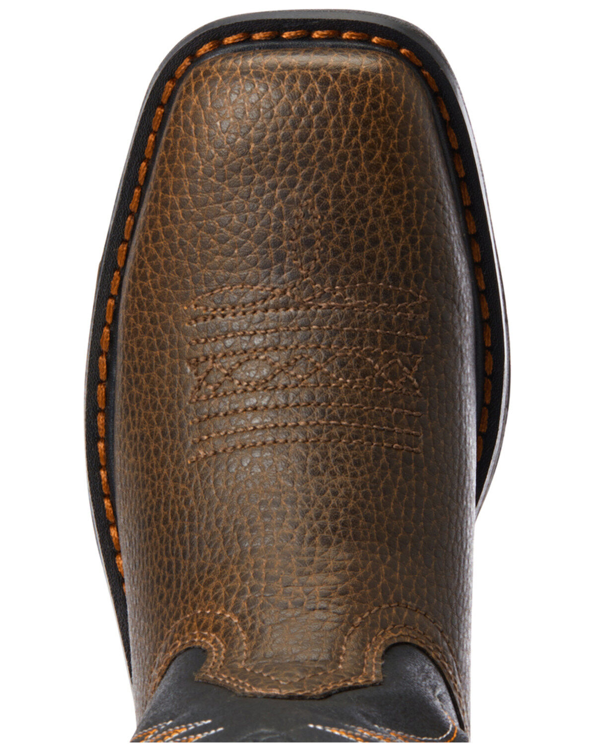 Image #4 - Ariat Boys' VentTEK Western Work Boots - Broad Square Toe, Brown, hi-res