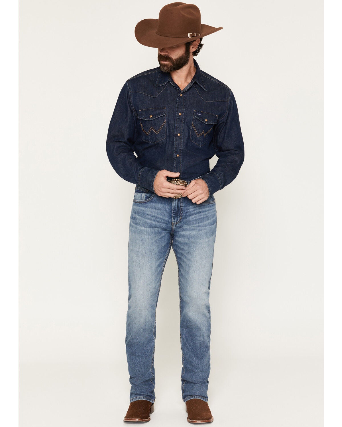 Image #1 - Levi's Men's 557 Caught In The Rain Medium Wash Straight Stretch Denim Jeans, Medium Wash, hi-res