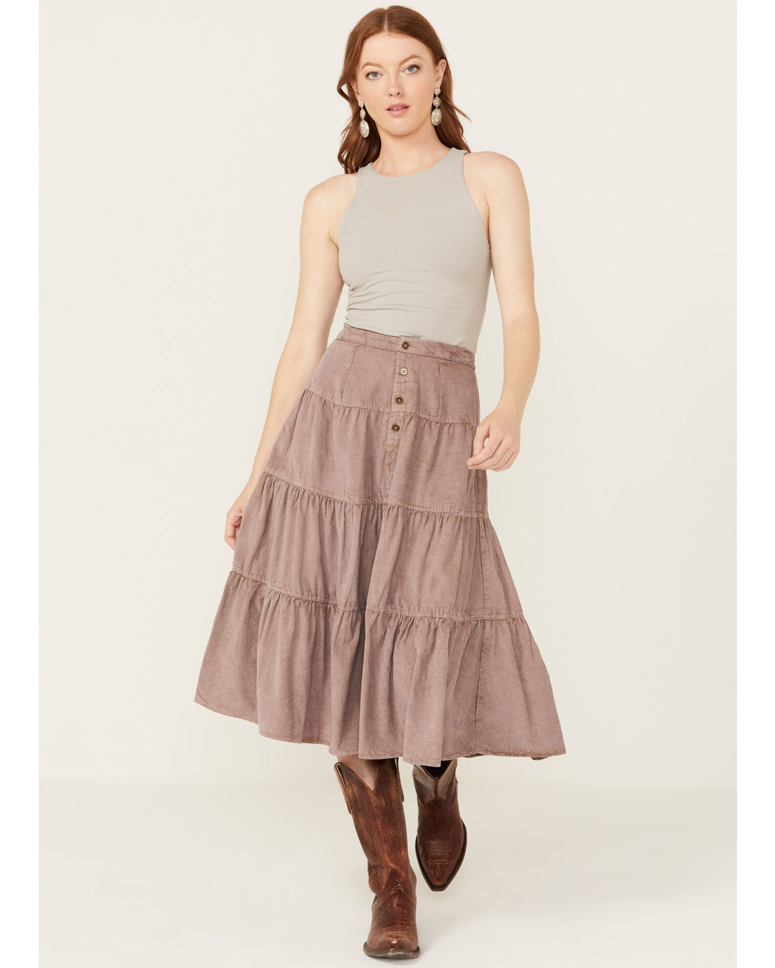 Tier women's store midi skirts