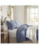 Image #1 - HiEnd Accents Stonewashed Denim Twin Size Quilt Set - 2 Piece, Blue, hi-res