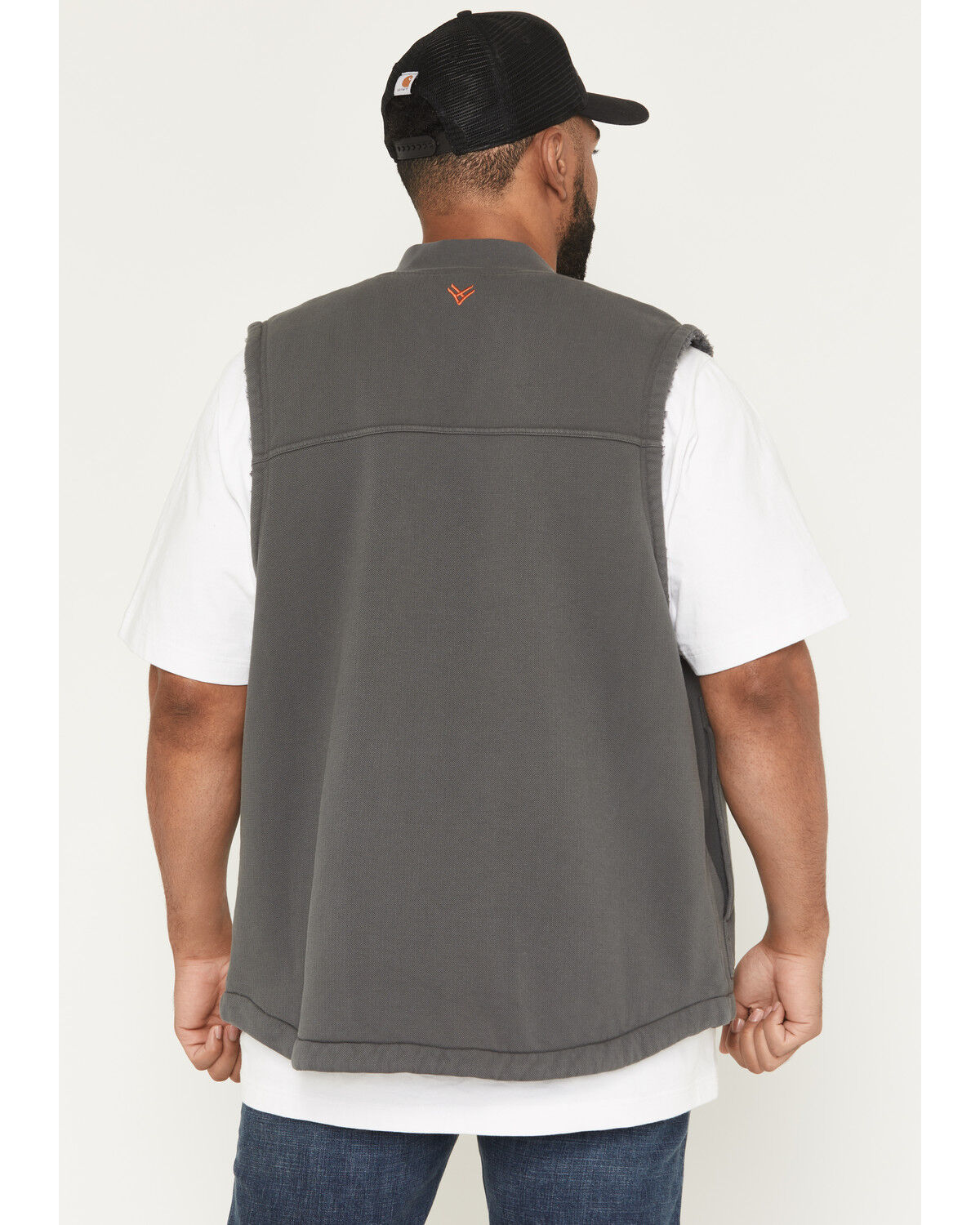 Image #4 - Hawx Men's Union Sherpa Lined Fleece Vest, Charcoal, hi-res
