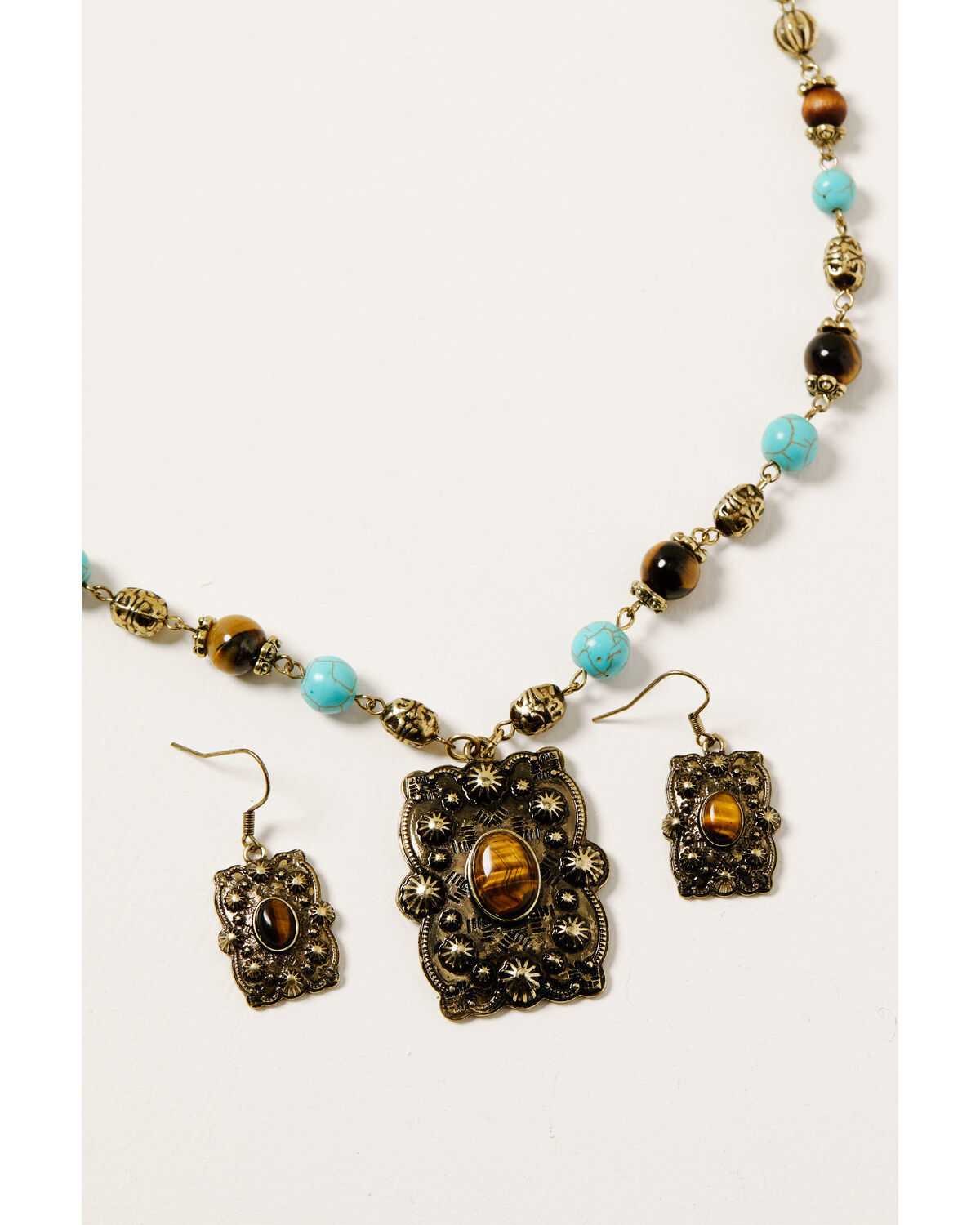 Image #1 - Shyanne Women's Golden Dreamcatcher Pendant Bead Set, Gold, hi-res
