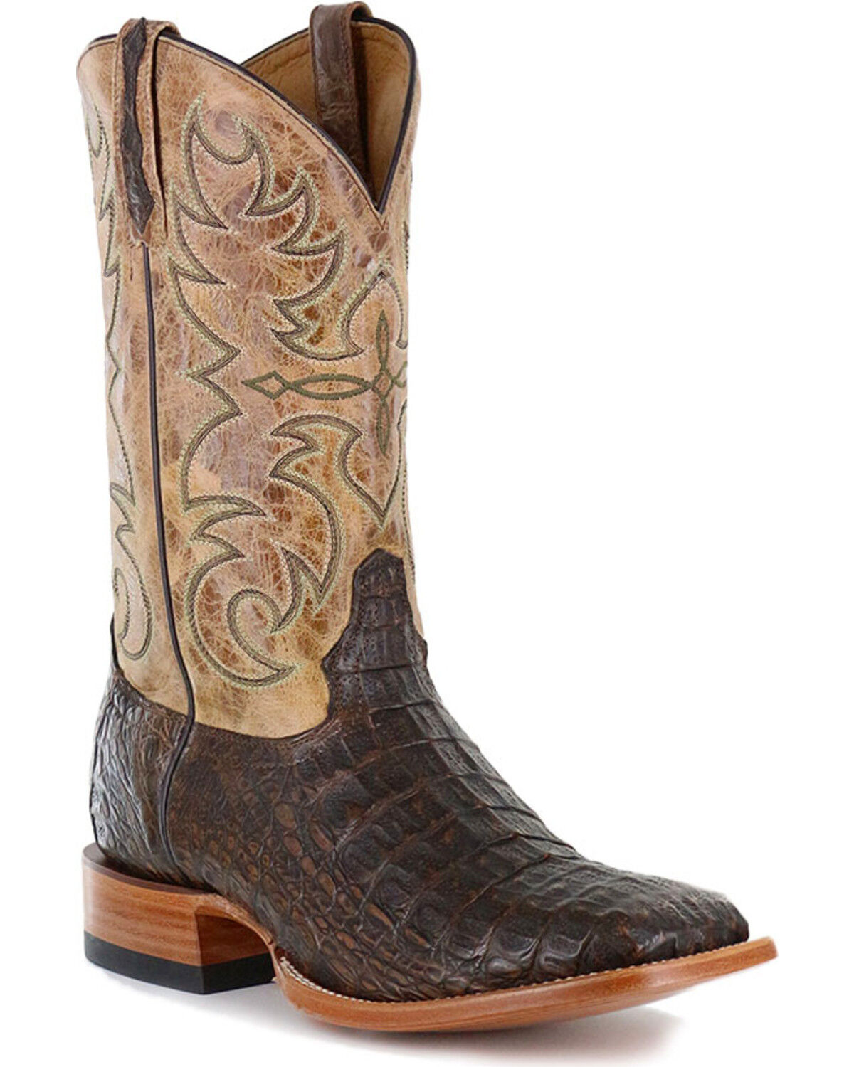 Image #1 - Cody James Men's Crackled Caiman Exotic Boots - Square Toe, , hi-res