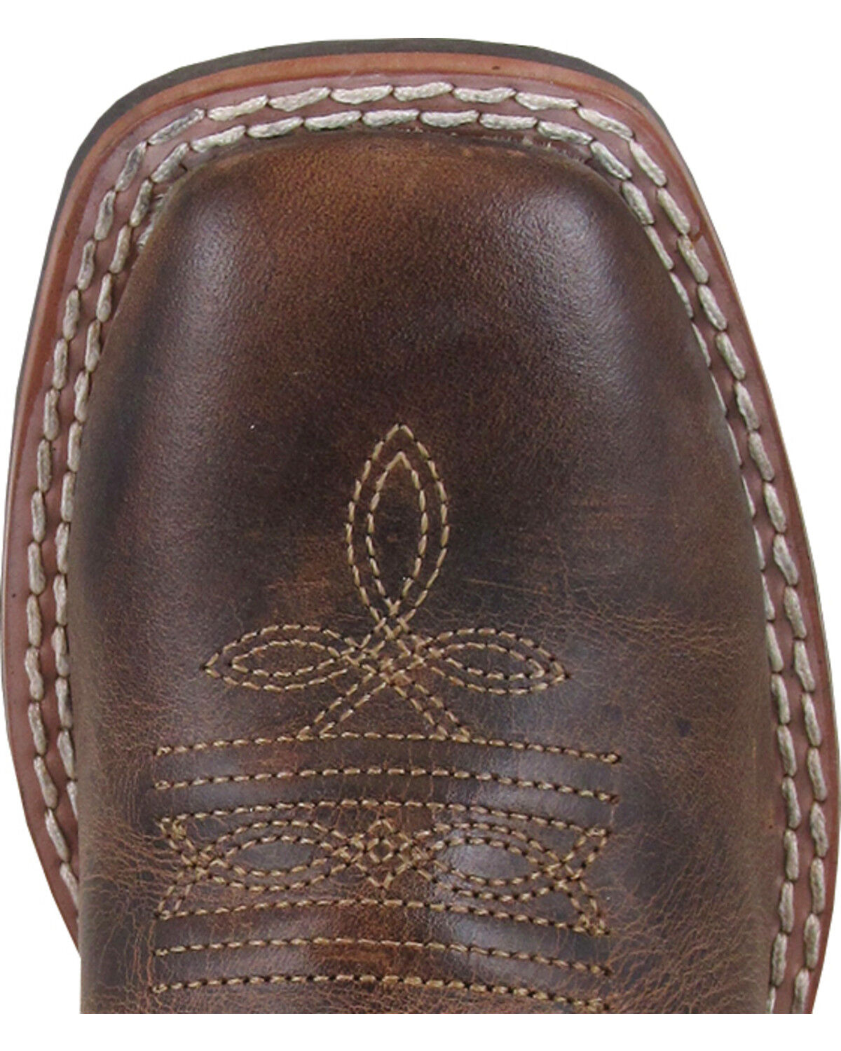 Image #2 - Smoky Mountain Boys' White Jesse Western Boots - Square Toe , , hi-res