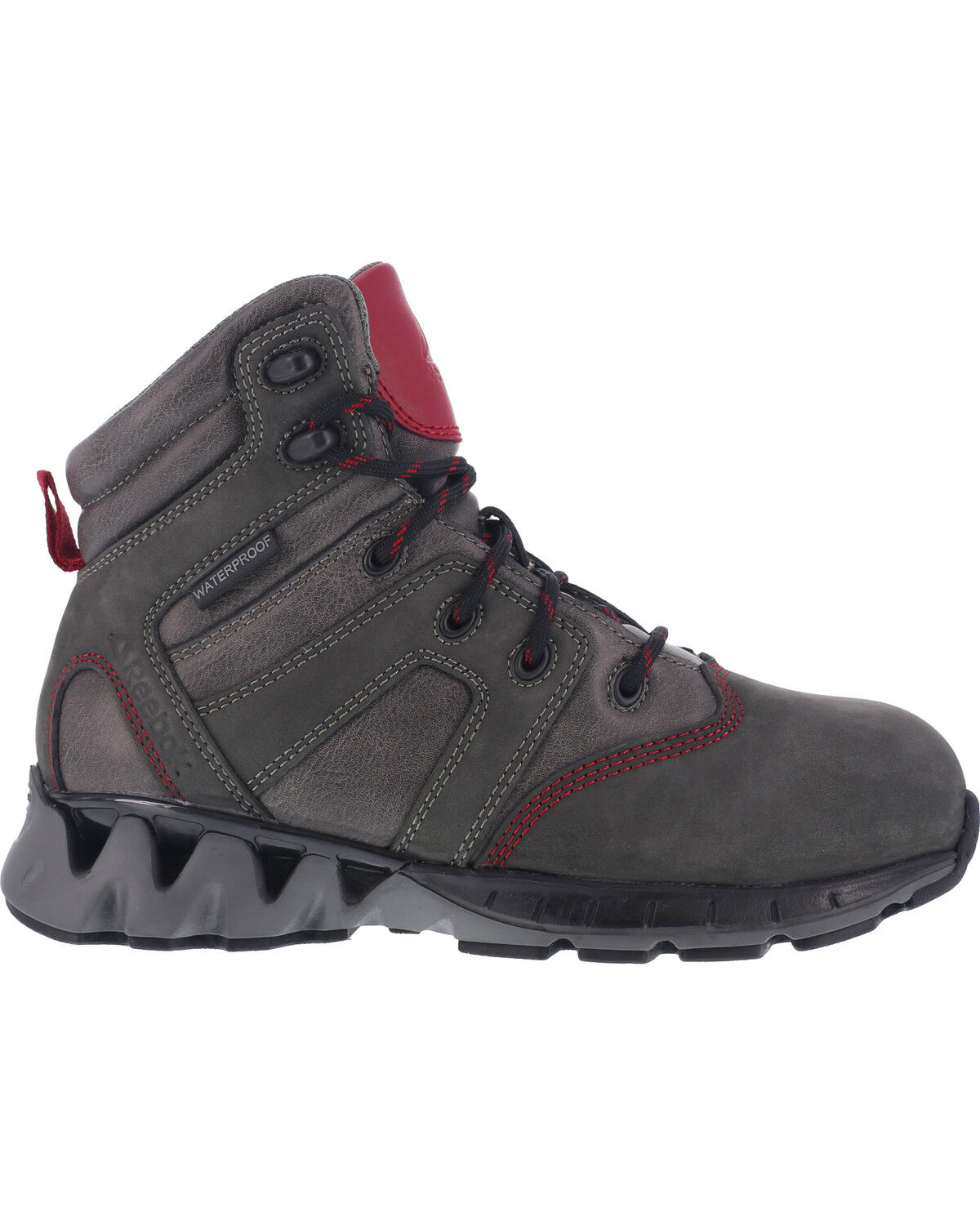 Image #3 - Reebok Women's ZigKick Waterproof Hiker Work Boots - Carbon Toe, Grey, hi-res
