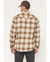 Image #4 - Thorogood Men's Plaid Print Long Sleeve Snap Flannel Shirt, Khaki, hi-res
