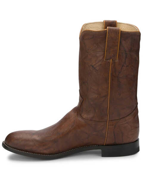 Justin Men's Deerlite Roper Western Boots, Chestnut, hi-res
