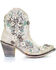 Corral Women's Floral Overlay Booties - Round Toe , , hi-res