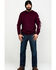 Image #6 - Ariat Men's FR Roughneck Skull Logo Crew Long Sleeve Work T-Shirt, Red, hi-res