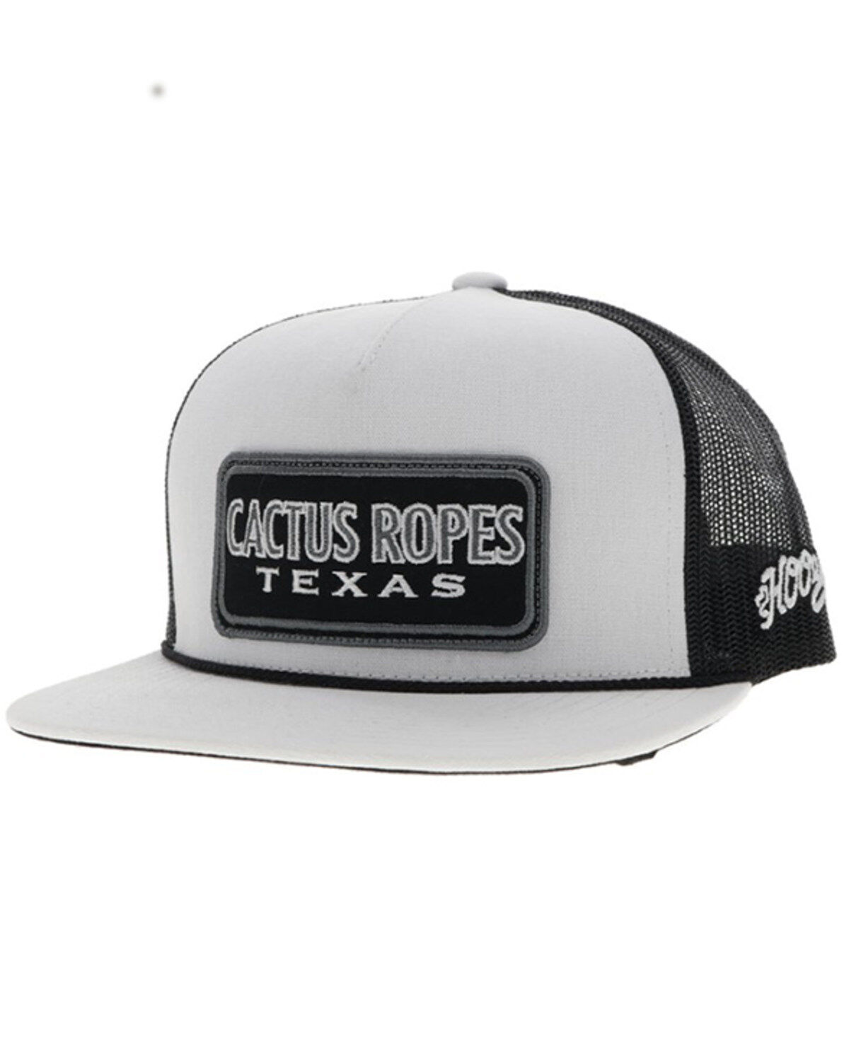 Image #1 - Hooey Men's Cactus Ropes Trucker Cap, White, hi-res
