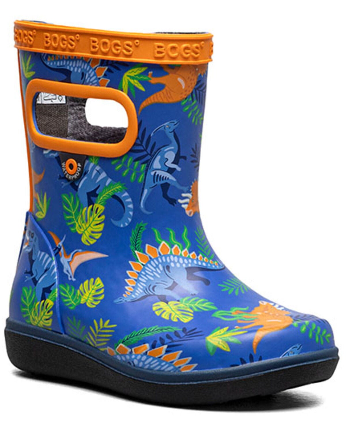 Bogs Toddler Boys' Skipper II Dinosaur Jungle Rainboots, Multi, hi-res