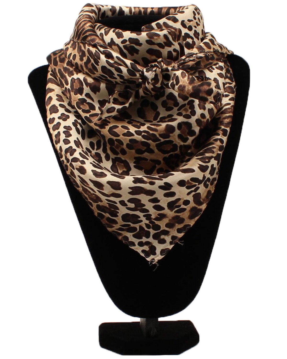 Image #1 - M&F Western Women's Leopard Scarf, Brown, hi-res