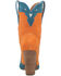 Image #5 - Dingo Women's Spicy Underlay Suede Leather Western Booties - Snip Toe, Orange, hi-res