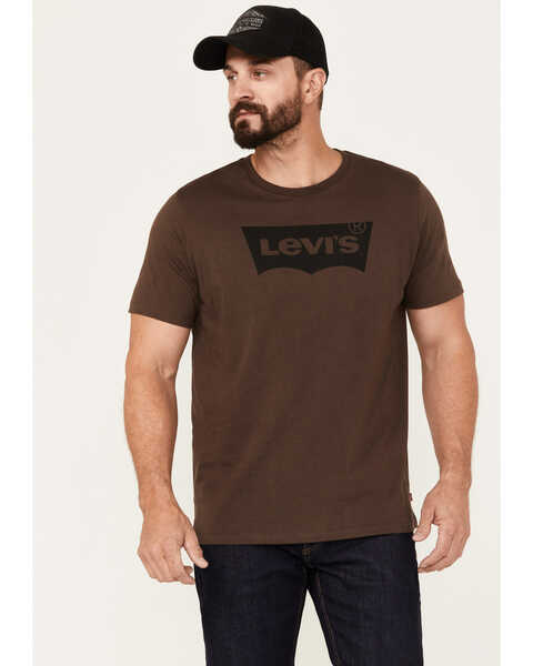 Levi's Men's Logo Graphic Short Sleeve T-Shirt, Dark Brown, hi-res