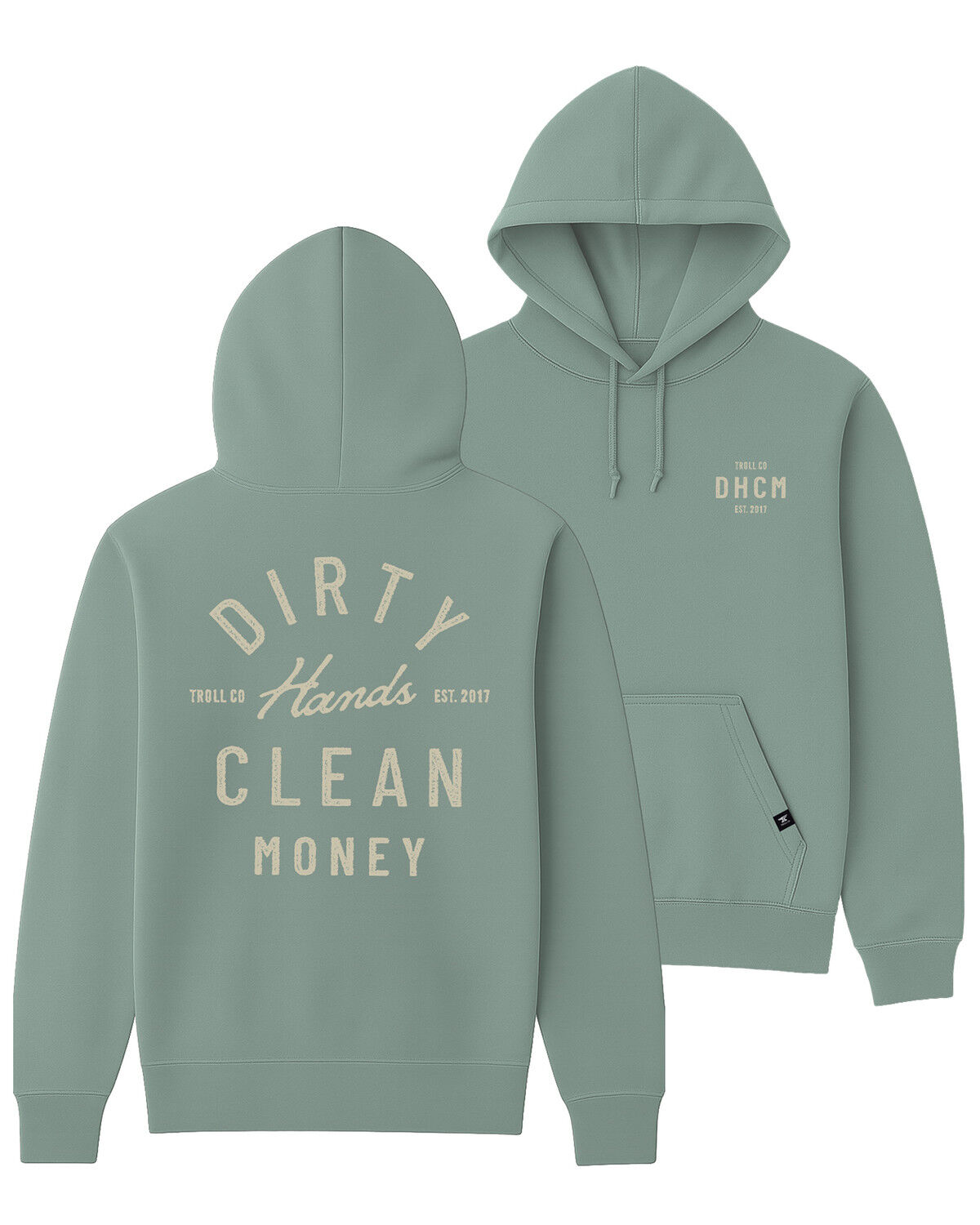Image #3 - Troll Co Women's Juno Graphic Hoodie, Sage, hi-res