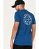 Brixton Men's Crest II Logo Graphic T-Shirt , Blue, hi-res