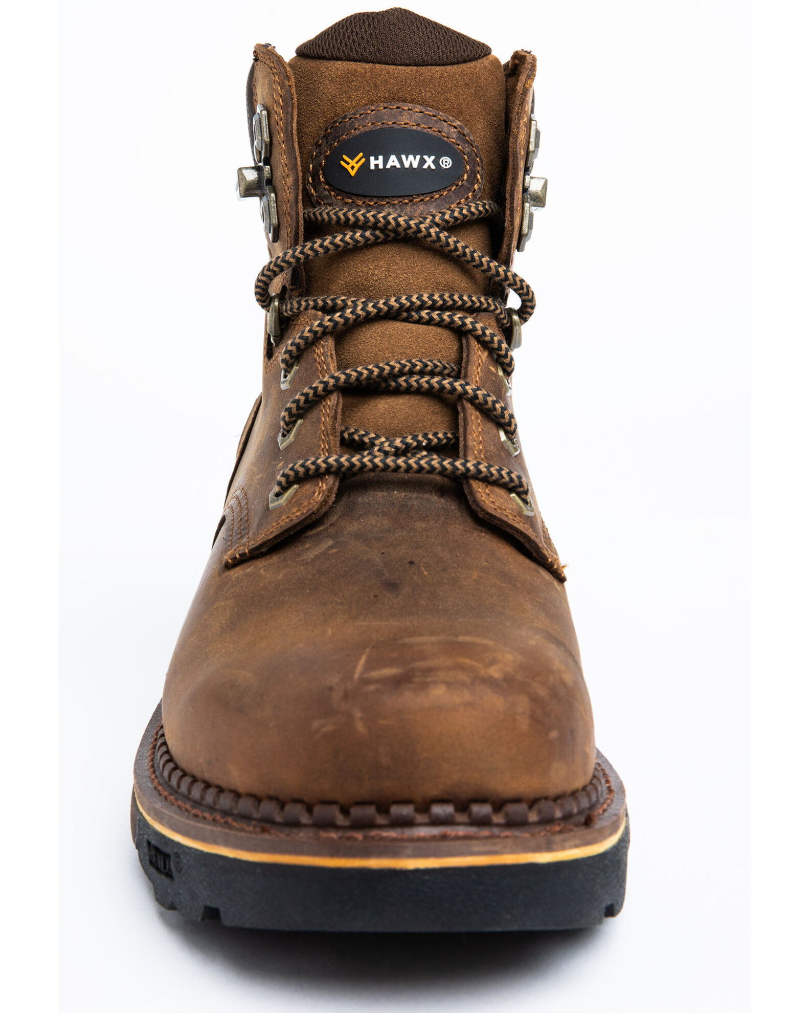 Image #4 - Hawx Men's Crew Chief Work Boots - Soft Toe, Dark Brown, hi-res