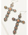 Image #2 - Shyanne Women's Oversized Cross Drop Earrings, Pink, hi-res