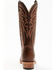 Image #5 - Justin Men's Brindle Western Boots - Square Toe, Brown, hi-res