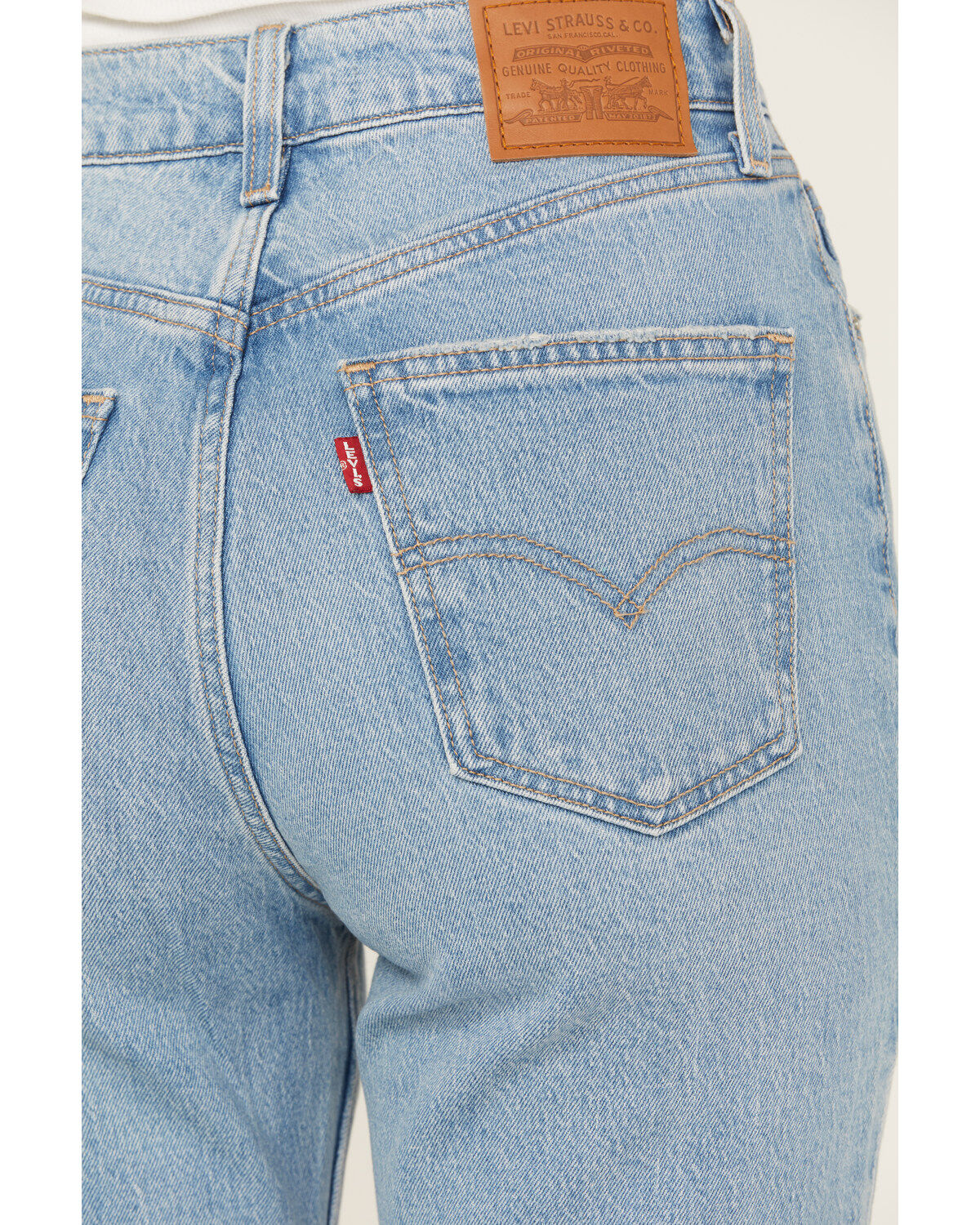 Image #4 - Levi's Premium Women's Light Wash 70s High Rise Stretch Flare Jeans, Light Wash, hi-res