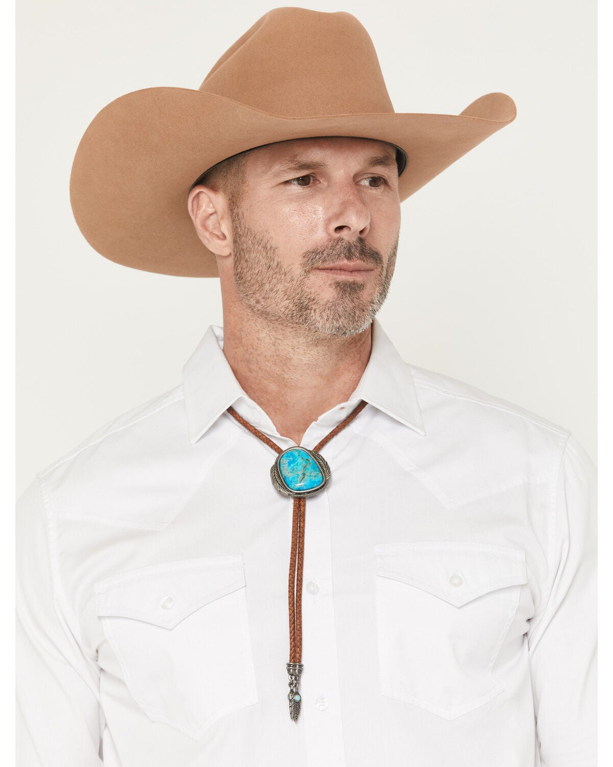Cody James Men's Conway Bolo Tie, Brown, hi-res