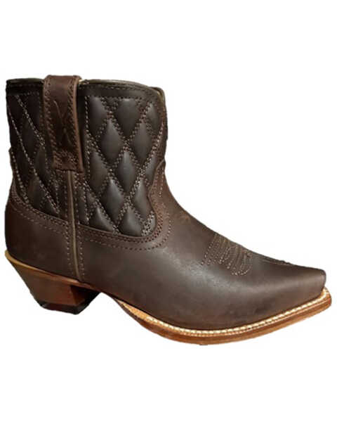 Twisted X Women's 6" Steppin' Out Booties - Snip Toe , Brown, hi-res
