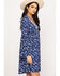 Image #3 - Roper Women's Floral Print Mini Dress, Blue, hi-res
