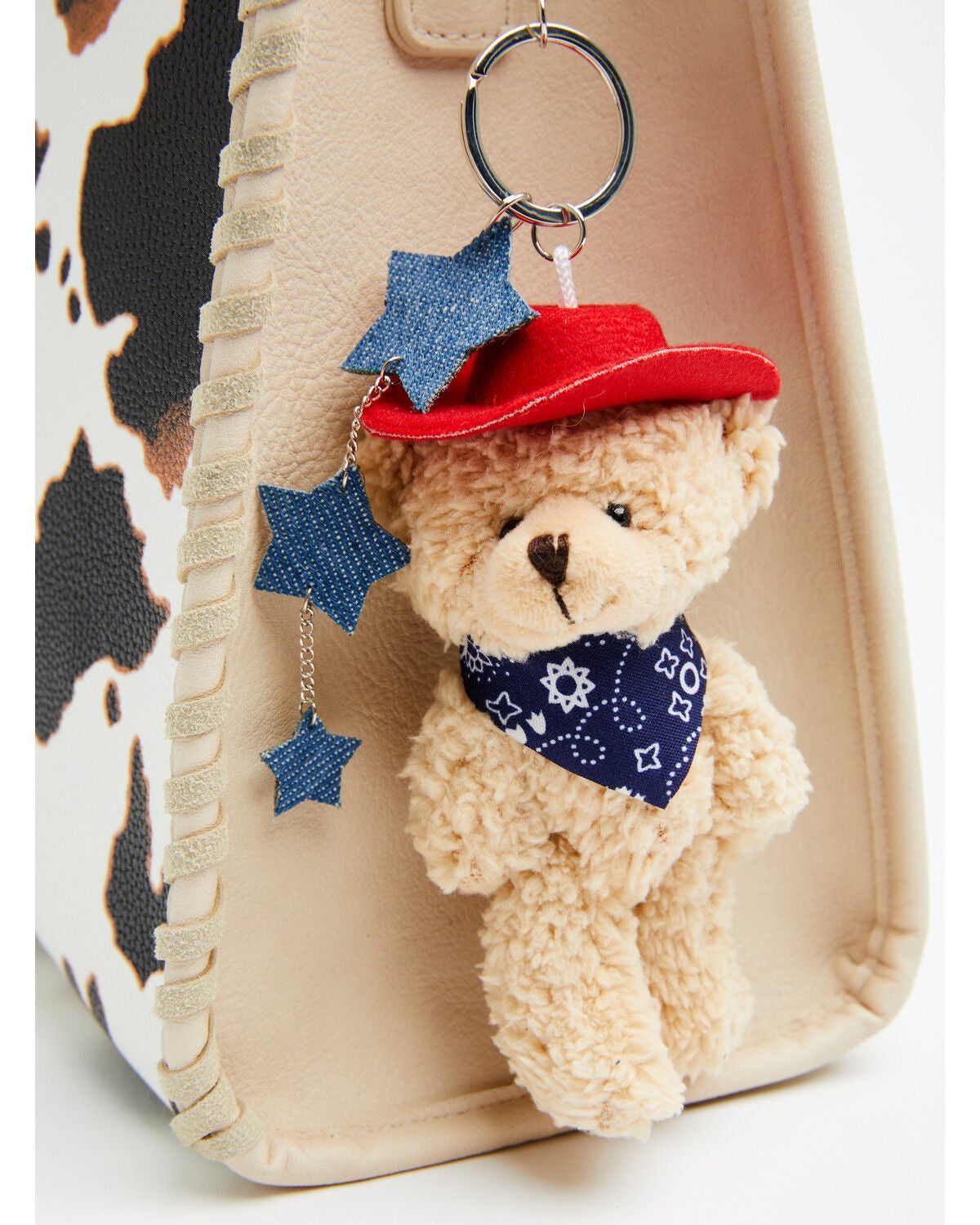 Image #2 - Shyanne Americana Cowgirl Bear Bag Charm, Blue, hi-res