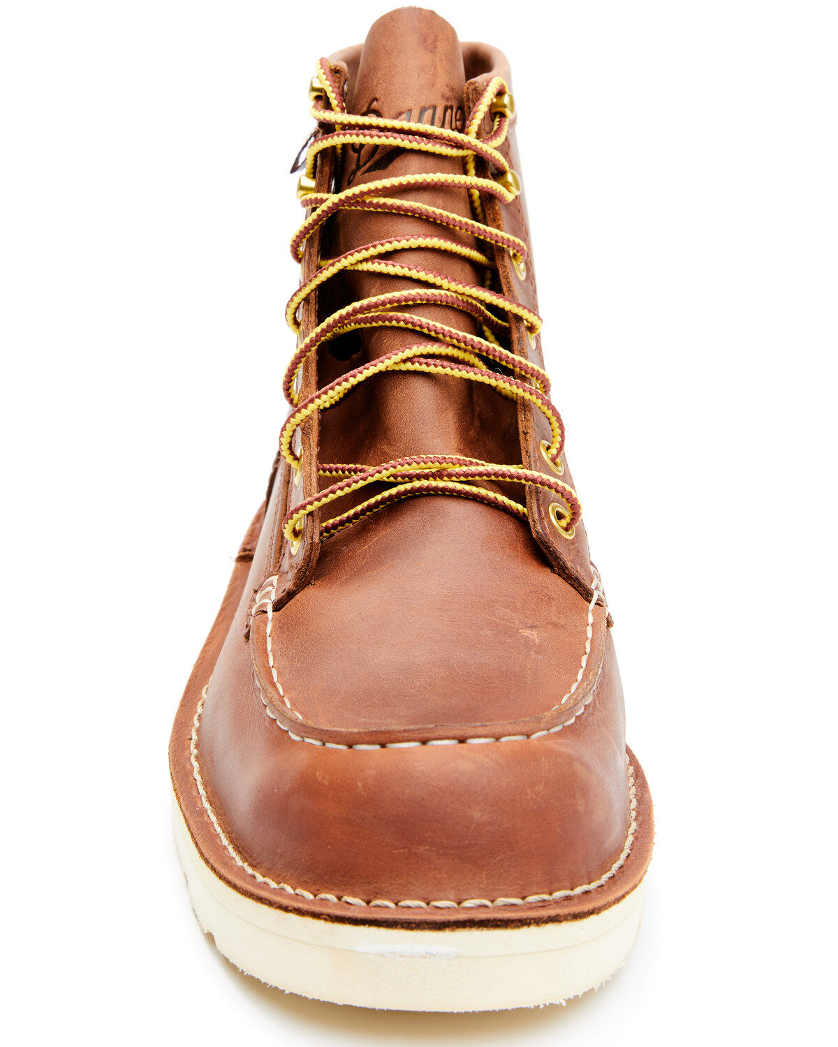 Image #2 - Danner Men's Bull Run Lace-Up Work Boots - Soft Toe, Red, hi-res