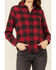 Image #3 - Flag & Anthem Women's Buffalo Check Long Sleeve Western Shirt, Red, hi-res