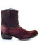 Image #2 - Corral Women's Wine Red Lamb Booties - Round Toe, , hi-res