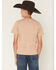 Image #4 - Sable Sky Boys' All American Cowboy Short Sleeve Graphic T-Shirt, Brown, hi-res