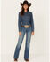 Image #1 - Ariat Women's Medium Wash Perfect Rise Bethany Trouser Jeans, , hi-res